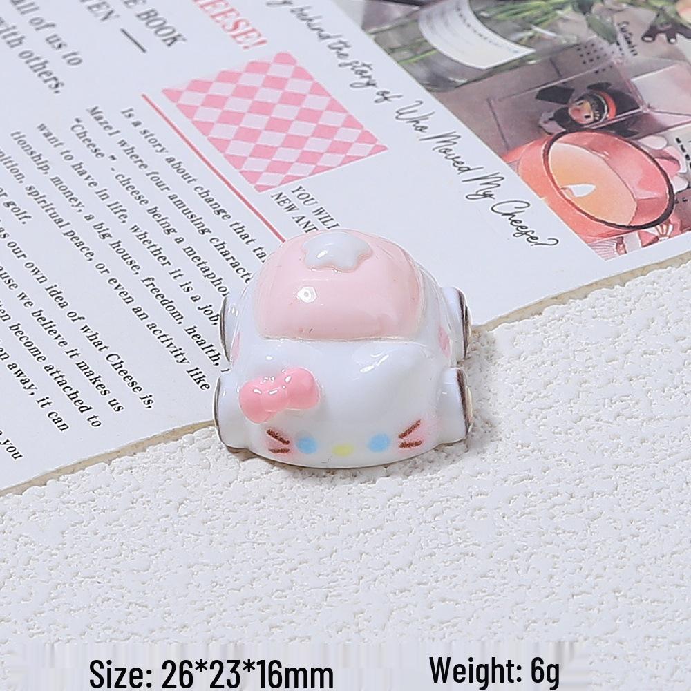 

3D Kitten Cartoon Hair Clip DIY Kit - Cream Glue & Resin Accessories