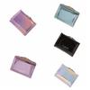Multi-card Slot Laser Short Wallet Hasp Triple Fold Wallet Elegant Card Holder  Outdoor