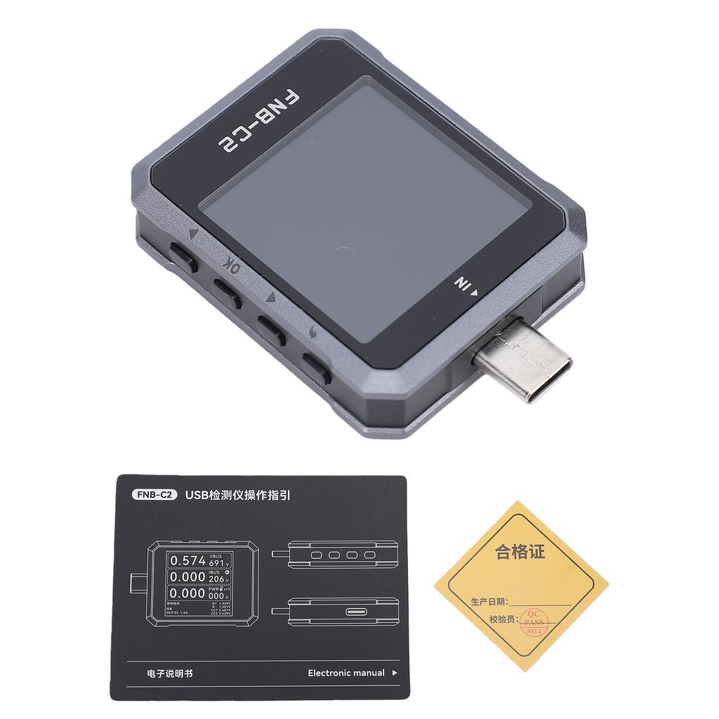 Testeur de câble USB Testeur USB avec protocole de charge rapide Haute tension 50V Détection ADC 20 bits Tension Courant Puissance