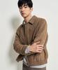 Beanpole Men Faux Suede Padded Outerwear Yellowish Brown