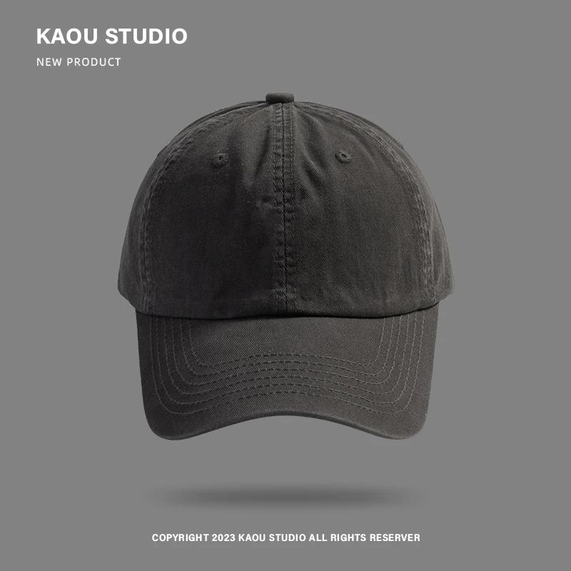 Men's & Women's Solid Color Peaked Cap | Korean Style | Soft Top & Curved Brim | Casual Baseball Cap for All Occasions