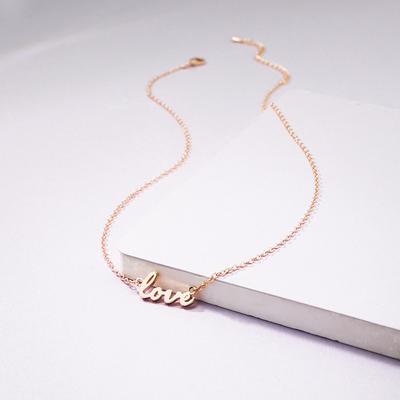 New LOVE English Letter Pendant Couple Necklace Fashionable and Versatile Creative