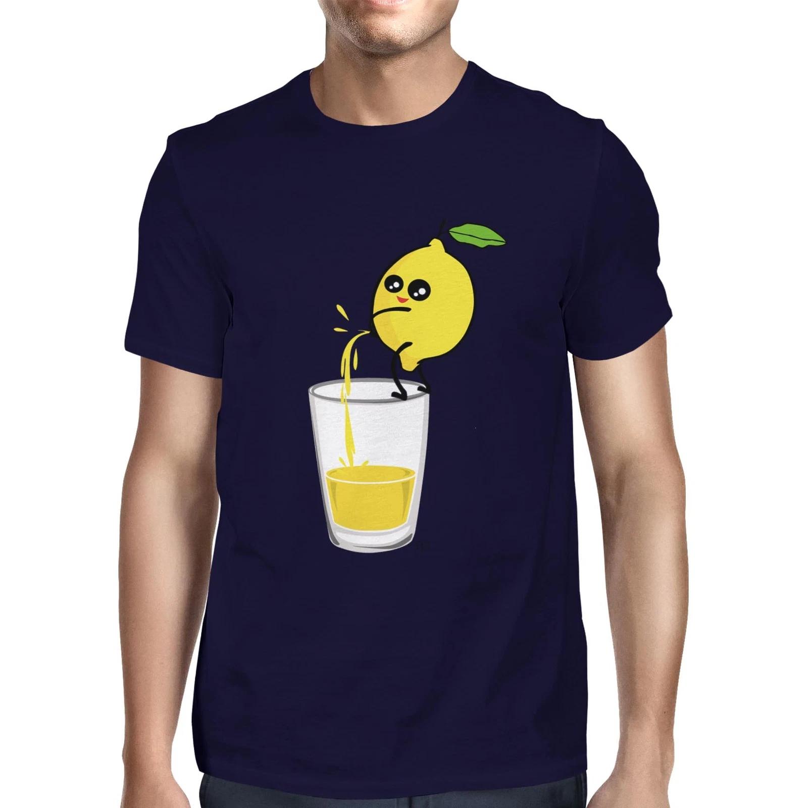 1Tee Mens Lemon Pees In Glass T-Shirt XXL