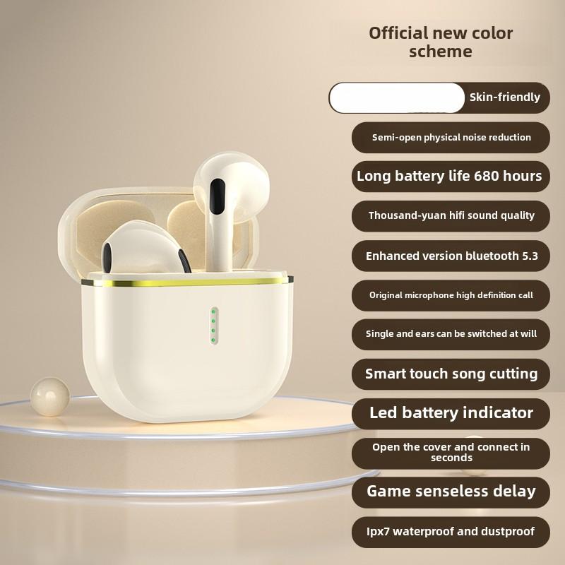 X85 TWS Wireless Bluetooth Headset Transparent ENC Headphones LED Power Digital Display Stereo Sound Earphones for Sport Earbuds