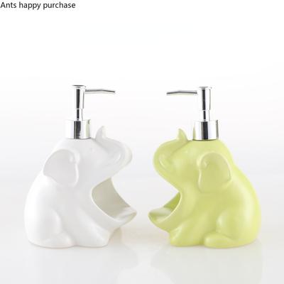 Ceramic Elephant Lotion Bottle Shampoo Shower Gel Bottle Hand Sanitizer Bottles Soap Dispenser Bathroom Supplies Empty Bottles