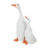 1Set Desktop Decor Resin Duck Shaped Lovely Resin Craft Ornament Home Office Desktop Statue Decoration Scene Layout