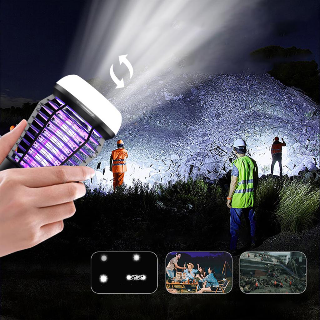 Mosquito repellent lamp automatic mosquito luring physical electric shock mosquito repellent device indoor home camping mosquito repellent lamp