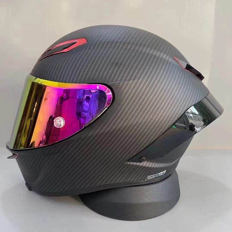 DOT Approved Matte Grey Red Helmet Men and Women Riding Full Face Motorcycle Helmet Motocross Scooter Big Spoiler Helmet Casque