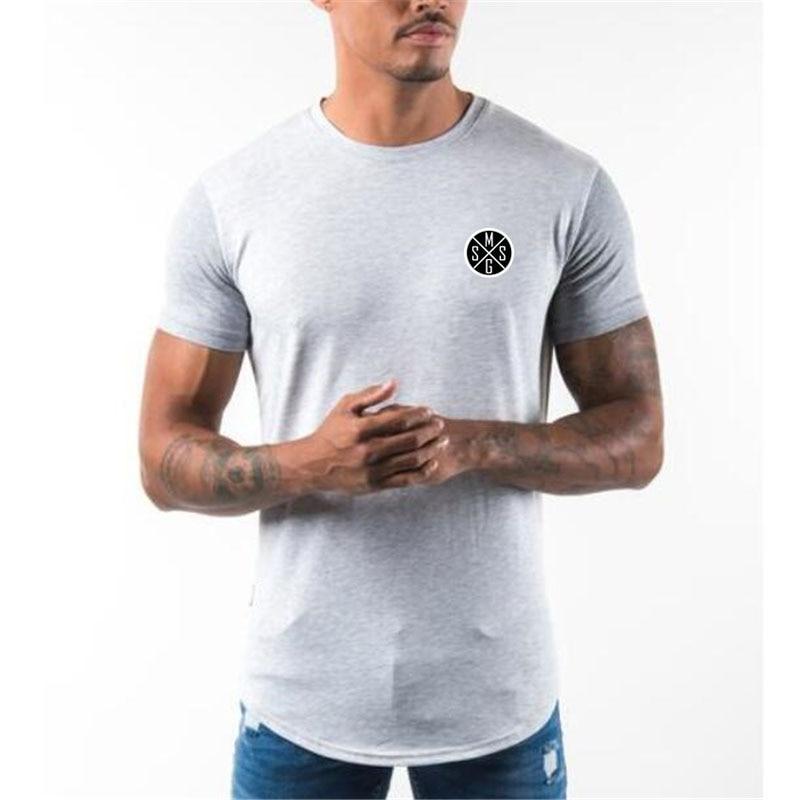 Muscleguys Cool Thin Short Sleeve Men's Summer Breathable Sports Leisure Fitness T-shirt