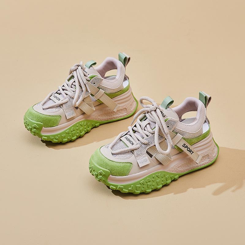 New Dad Shoes for Women Fashionable Thick-soled Sports Single Shoes