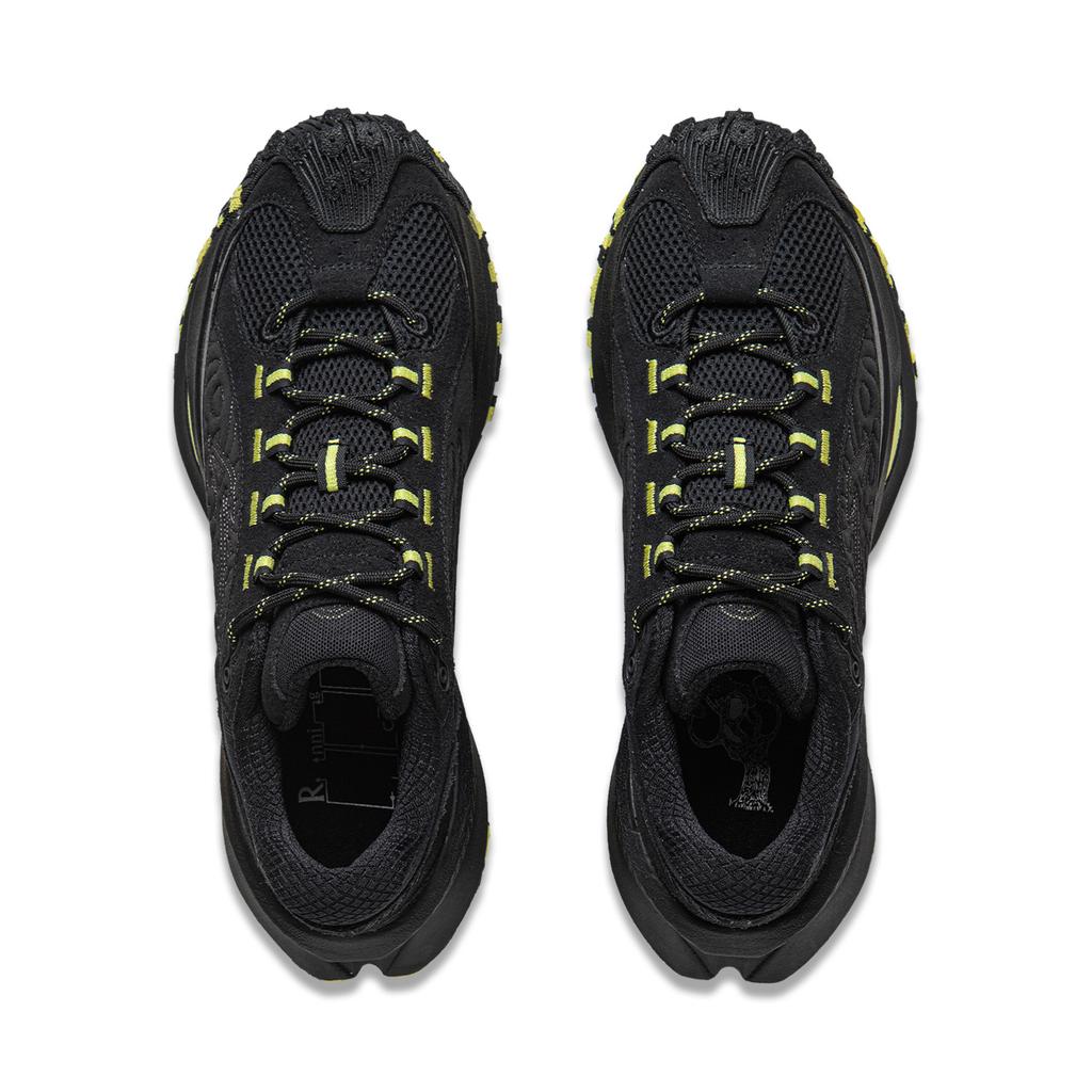 New LiNing Wear Resistant Low Top Running Shoes Unisex Black AZGU003-2