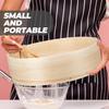 Amosfun Household Flour Sifter Wooden Mesh Flour Strainer 60 Mesh Round Sifter for Baking Cake Bread, 11 Inch Diamater