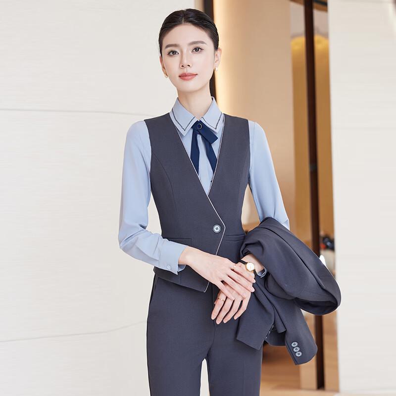 Women's Professional 3-Piece Vest Suit
