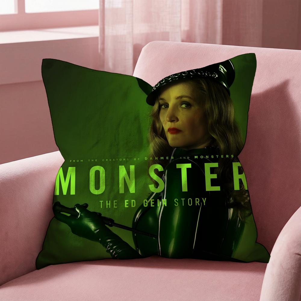 Monster The Ed Gein Story Cushion Cover Multi-Scene Pillow Cover for Home & Car - Reversible, Soft & Durable for Daily Use