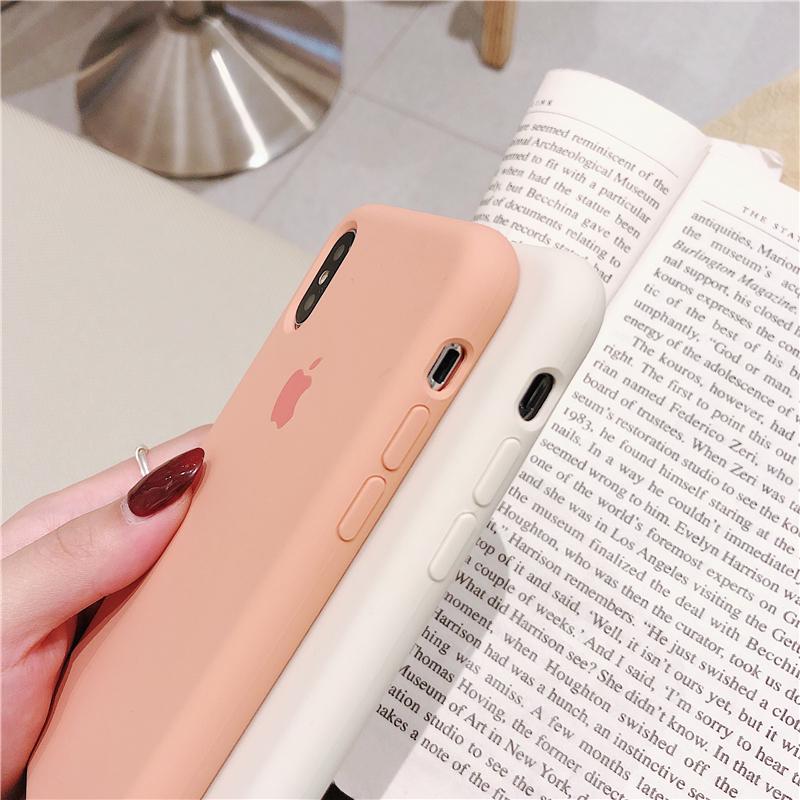 Buy Simple Soft Silicone Phone Case iPhone 5 SE 6 6S Plus 7 8 Plus X XS ...