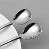 Silver Long Handle Stirring Dessert Spoons Stainless Steel Coffee Spoon Dessert Seasoning Tools Home Kitchen Accessories