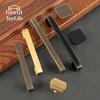 JOYLIFE Brass Handles: Modern Black Cabinet Pulls & Single Hole Drawer Knobs