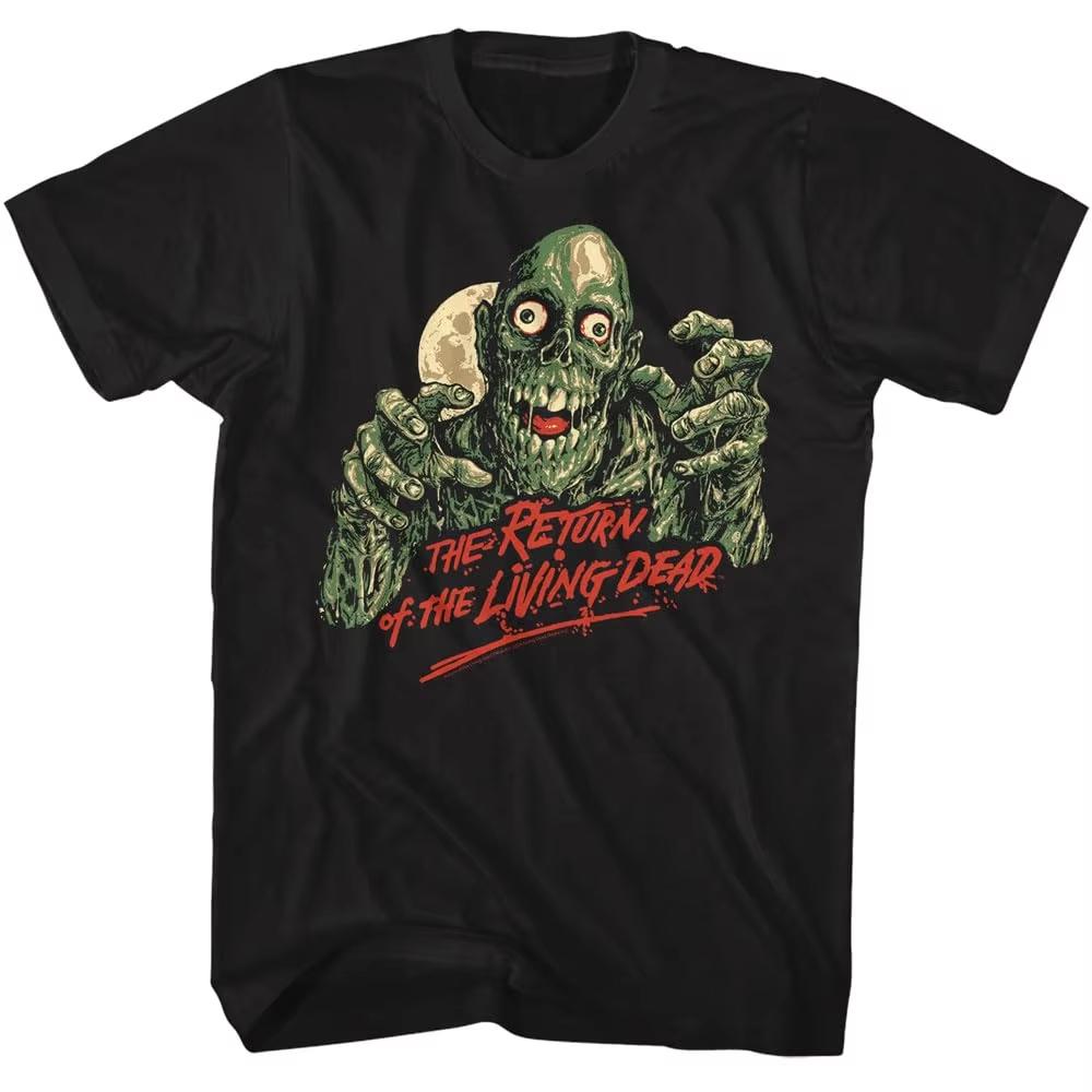 The Return of The Living Dead T-Shirt Unisex Sommer Punk Zombie Horror Grafik Kurzarm Streetwear Lockerer Schnitt Filmfan T-Shirt