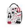 Fashion Office Film 2026 Lunch Bag Kawaii Lunch Box School Portable Thermal Tote Handbags For Child Oxford Print Cooler Bag