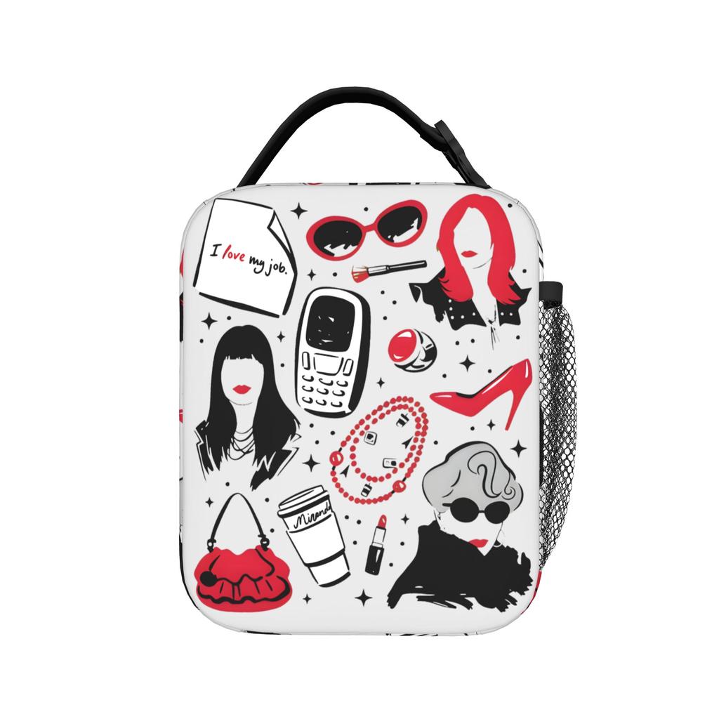 Fashion Office Film 2026 Lunch Bag Kawaii Lunch Box School Portable Thermal Tote Handbags For Child Oxford Print Cooler Bag