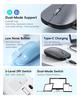 Rechargeable Silent Dual-Mode Bluetooth Wireless Mouse for Gaming and Office Use