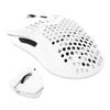 Wireless Gaming HXSJT66 Computer Gaming Mouse with 6 RGB Backlight Modes and 4 Adjustable DPI Levels for PC Laptop Mouse, 2.4GHz (White)