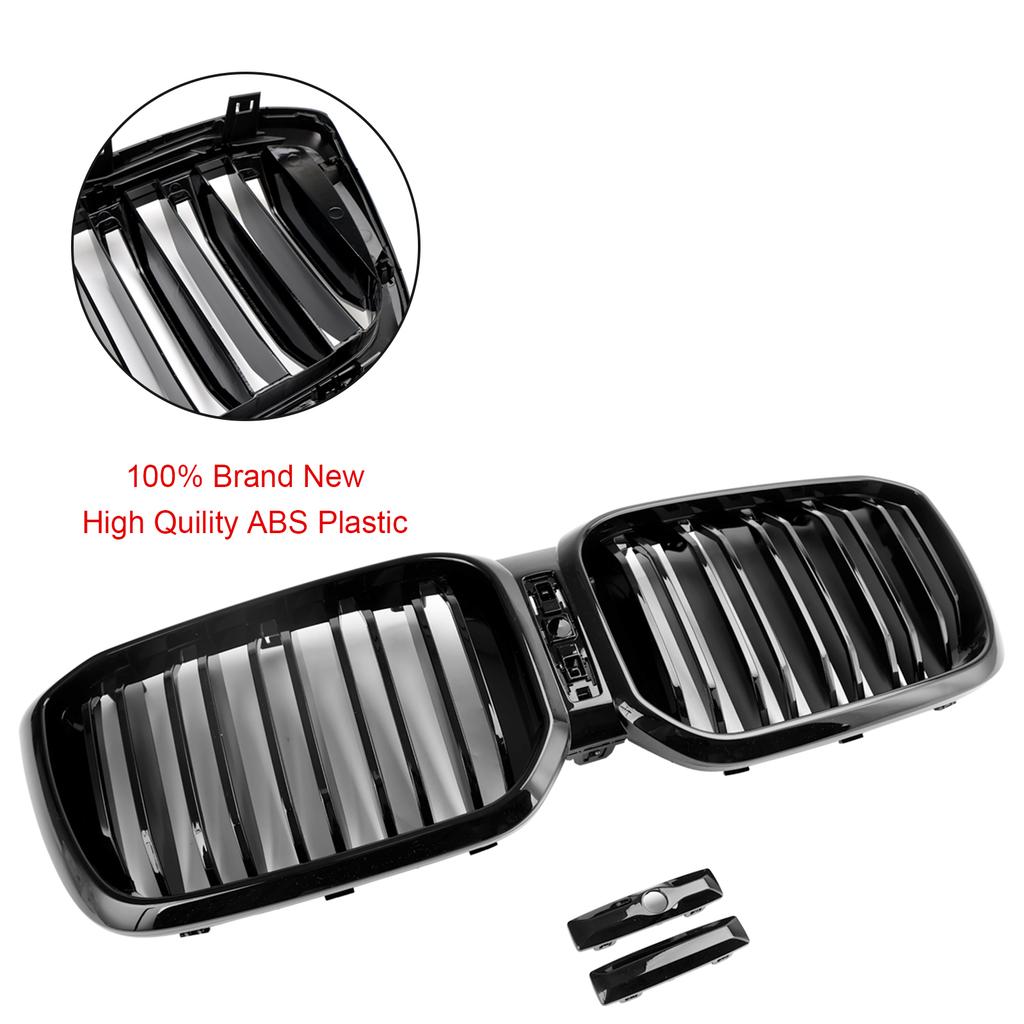 Griglia Anteriore Nera Lucida Fit BMW X3 X4 G01 G02 2022 2023