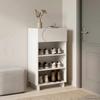 Shoe Cabinet 48 x 38 x 87.5 cm Engineered Wood White