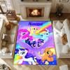 Little Pony (18) Customize your name rug, office chair cushion, home bedroom living room gift.