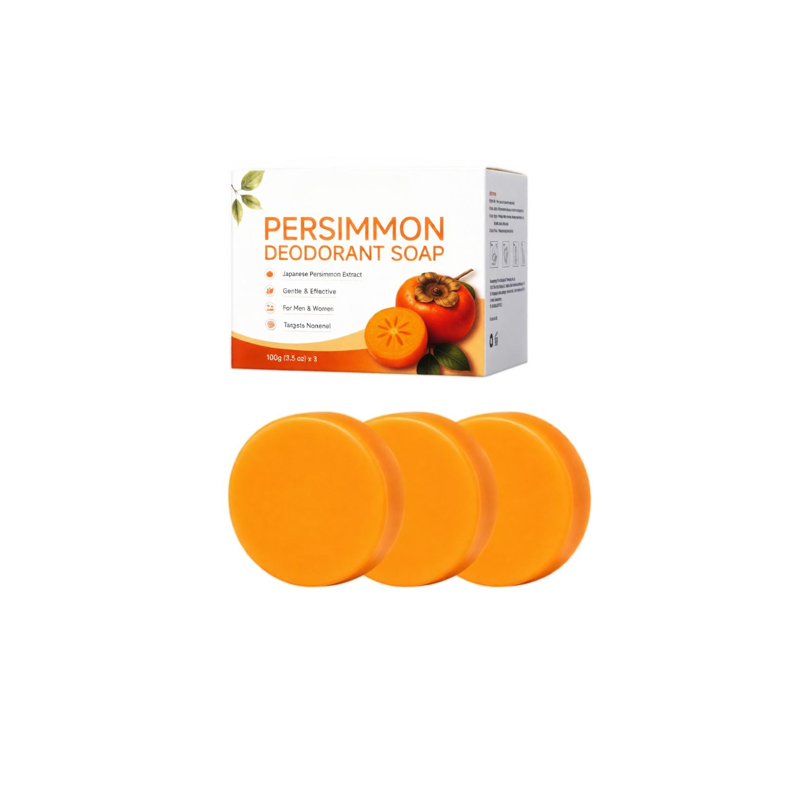 3er-Pack runde Seifenstücke mit Kaki-Duft für Hände und Körper One Size orange