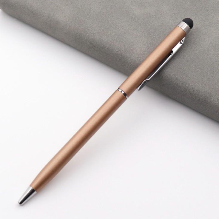 Multi-Color Metal Ballpoint Pen - Capacitive Touchscreen Stylus, Medium Oil, Custom Logo Option, Perfect for Gifts