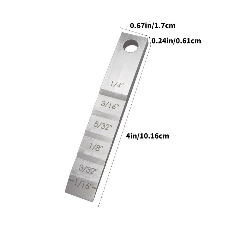 Corrosion Resistant Stainless Steel Tube Pipe Gaps Calibrator With Multiple Scale Wedge Design For Engineers And Technicians