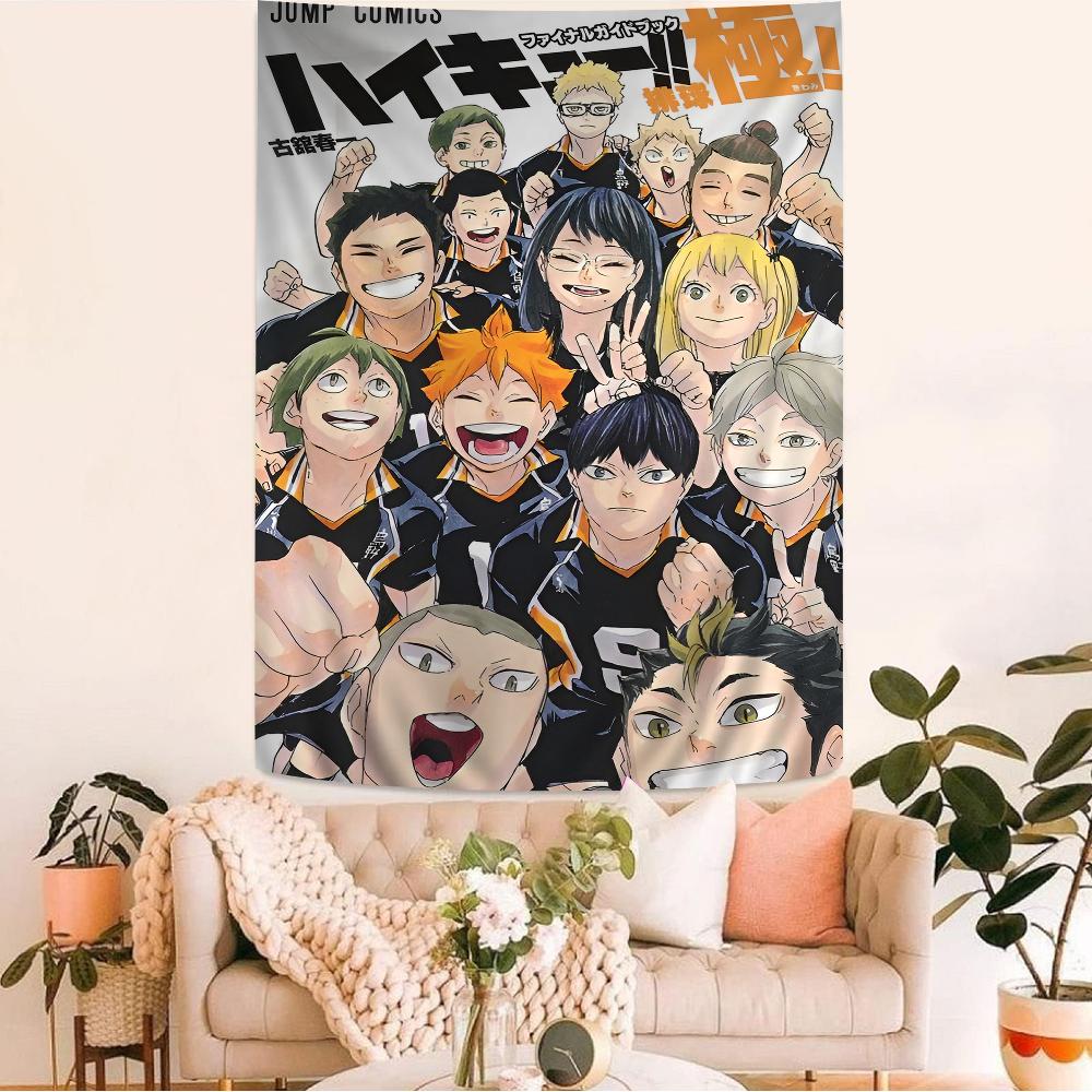 Haikyuu The Movie The Dumpster Battle Wall Tapestry  Sports Anime Aesthetic Energetic Room Decor for Shonen  Sports Fans
