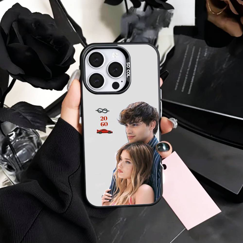 

C-Culpa Tuya MIA Phone Case For iPhone17,16,15,14,13,12,11 Plus,Pro Max Colored Silver Plated Inside Cover iPhone17PRO