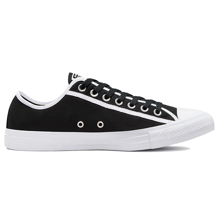Converse Chuck Taylor All Star Solid Color Lace-Up Low Top Canvas Shoes Unisex Sneakers Black White 171393C