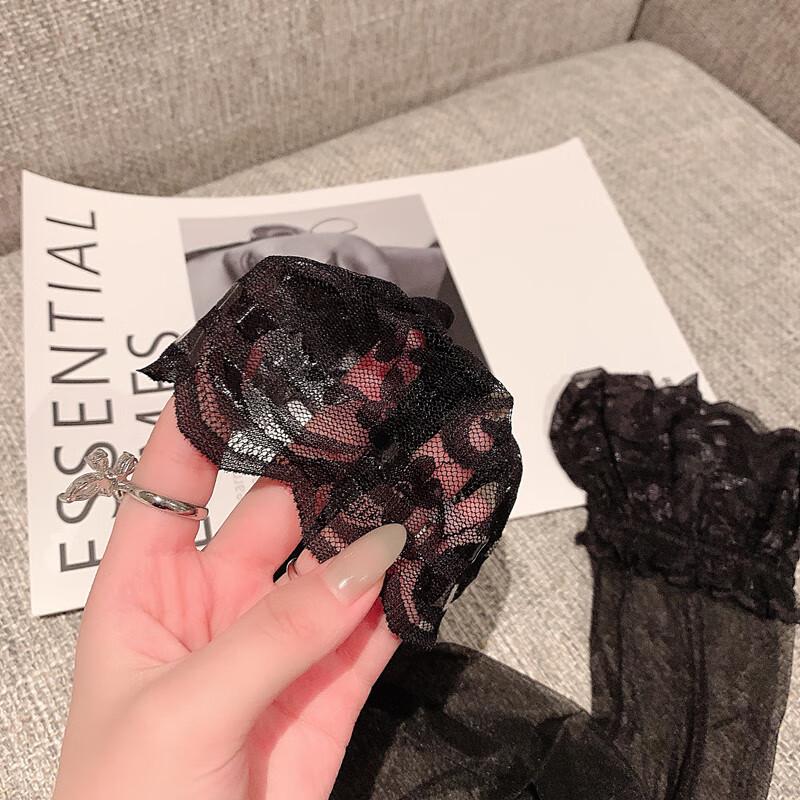 LANSWE Damen Silikon rutschfeste Oberschenkelhohe Strümpfe