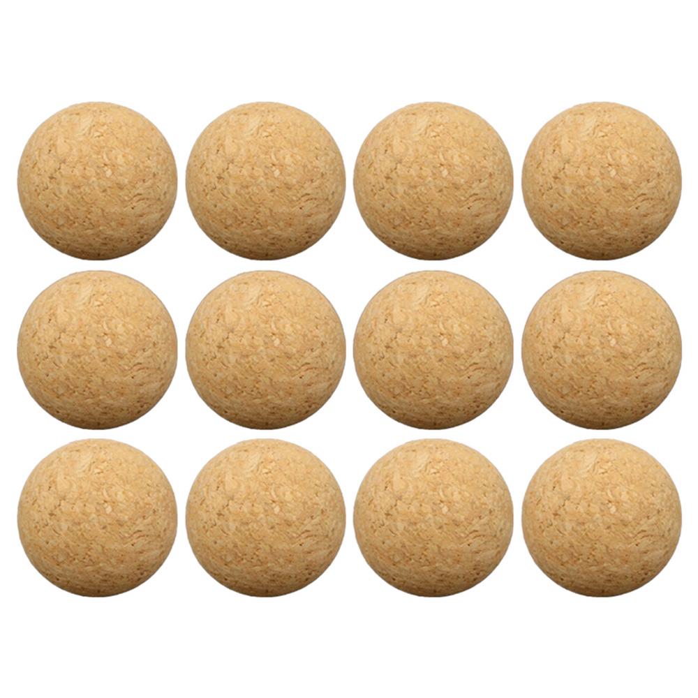 1/6/12Pcs 36mm Table Football Cork Solid Wood Foosball Table Soccer Ball Fussball Football Machine Replacement Accessories