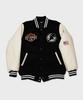 Respect Work Out Keep Running Varsity Jacket (Black)