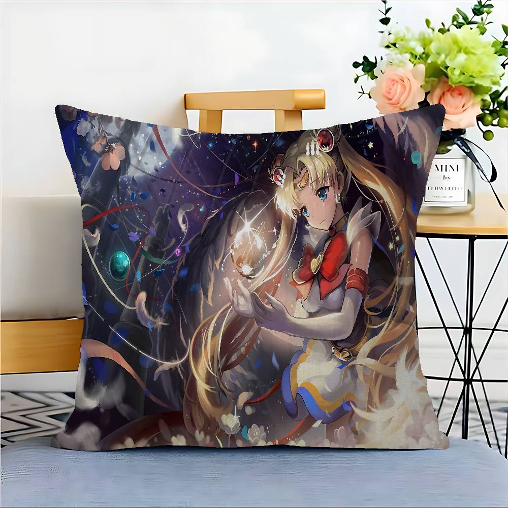 Anime R-Role S-Sailor M-Moon Pillow Gift Home Office Decoration Pillow Bedroom Sofa Car Cushion Coverpillow Case