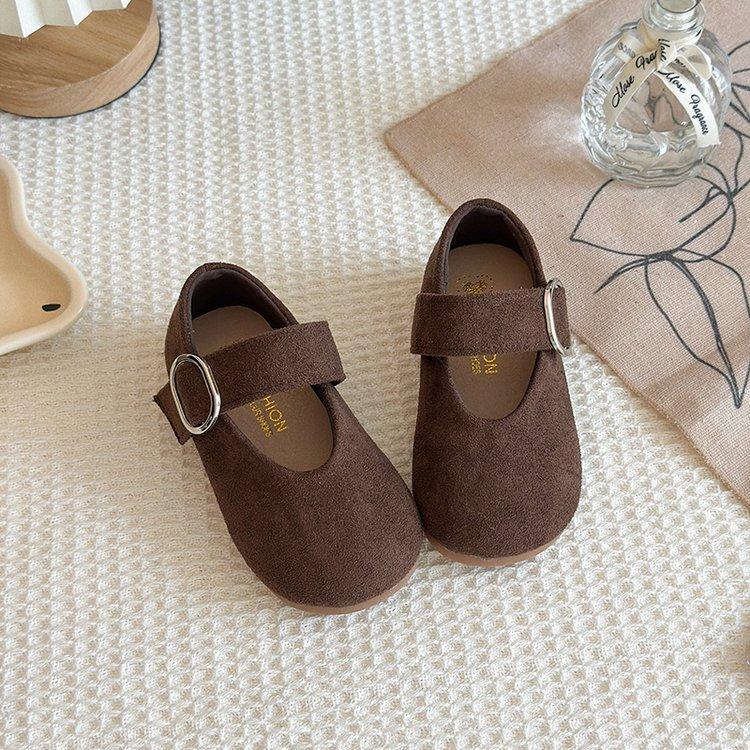 Girls Shoes 2025 New Autumn Children's Princess Shoes Girls Soft-soled Small Leather Shoes Korean Version of Birken Doudou Single Shoes