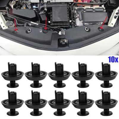 10x Do Toyota Prius 30 2009 2010 2011 2012 2013 2014 2015 Panel samochodowy Zapięcie na nity Zderzak Osłony błotników Stałe klipsy Nylon