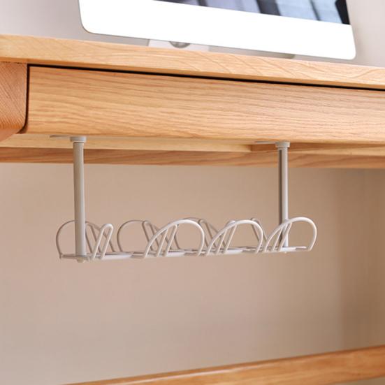 Home Table Bottom Steckdosenhalter Hängeregal Drahtkorb Organizer