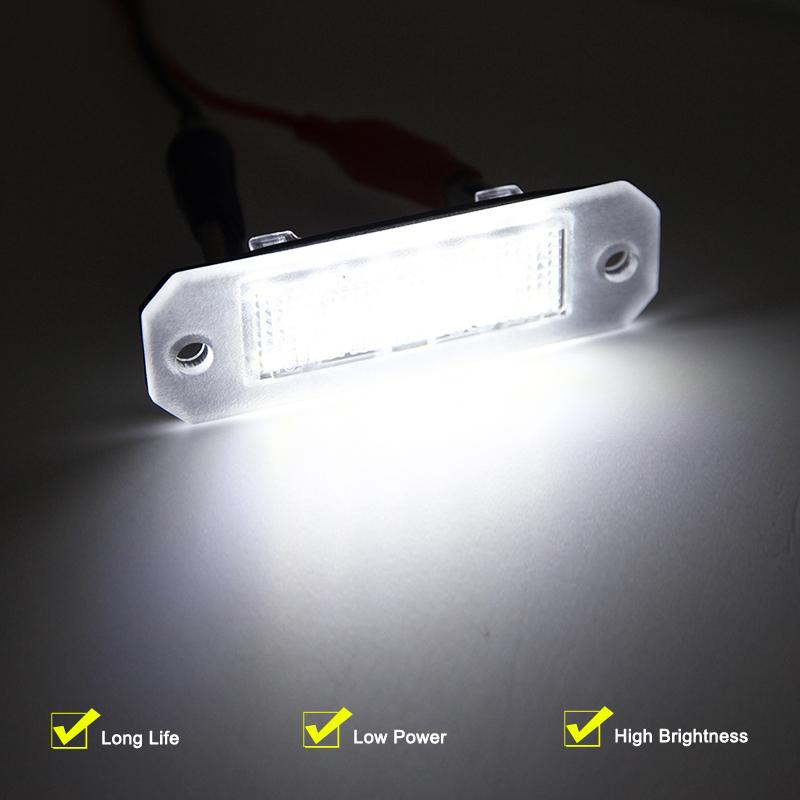 12V LED Lampa Tablicy Rejestracyjnej Do VW Transporter T5/T6 2003-2019 Caddy 2004-2017 Biały Zespół Lampy Tablicy Rejestracyjnej