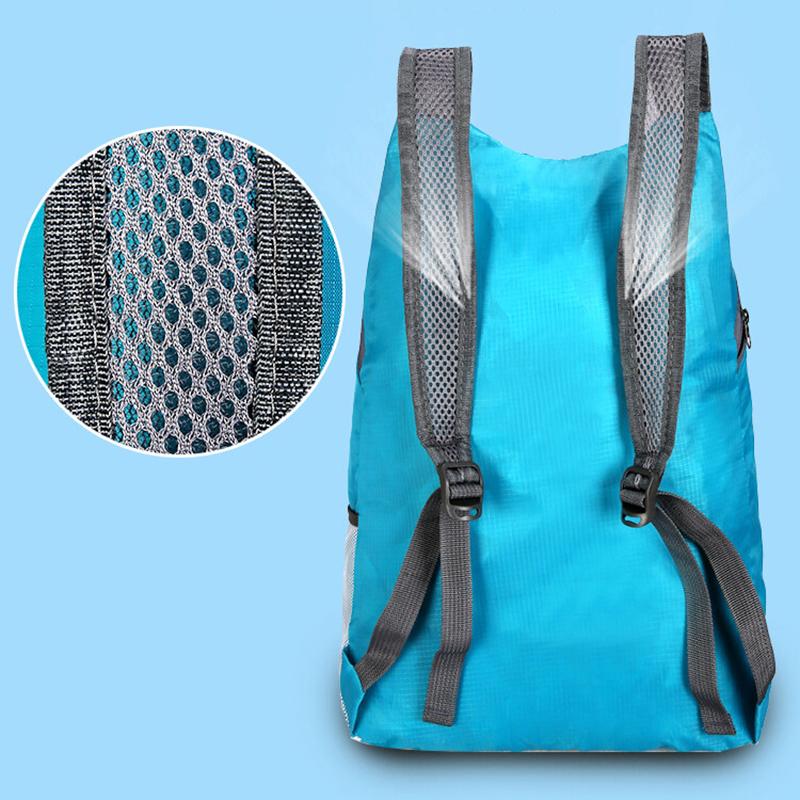 OLIKEI 15л легкий складной рюкзак водонепроницаемый походный рюкзак портативный уличный — фото 8