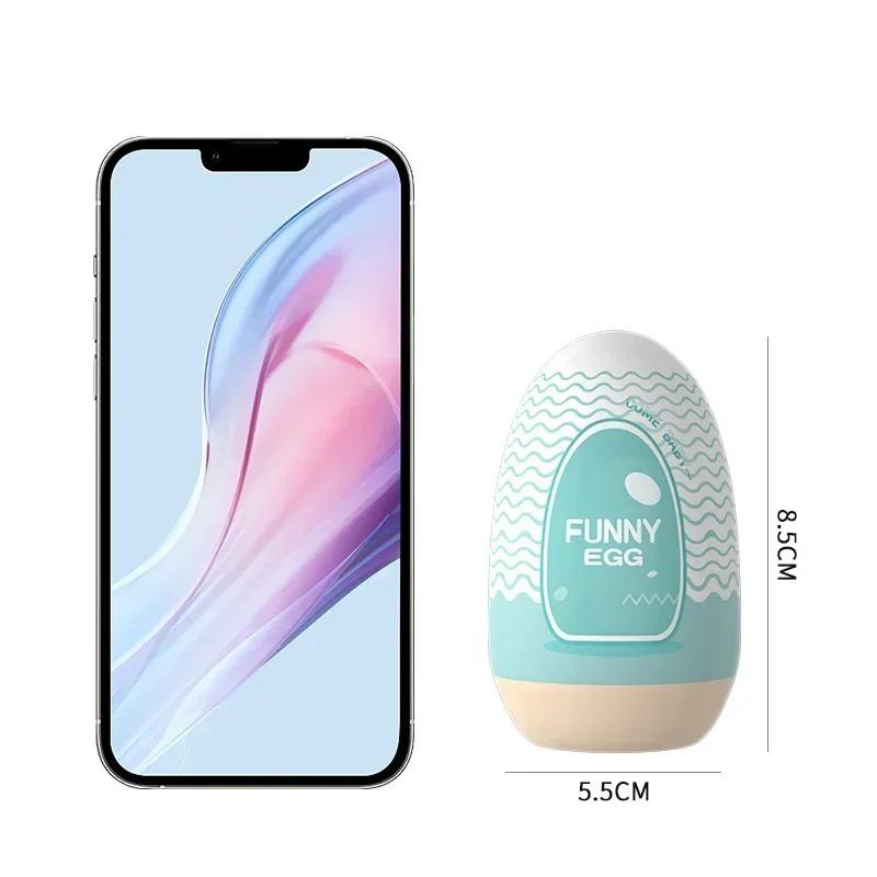 Ei Tragbarer Stimulator Penis-Massagegerät Weiches Gummi Sexspielzeug für Erwachsene für Männer Realistische Vagina Pocket Pussy Mini-Tassen Masturbator