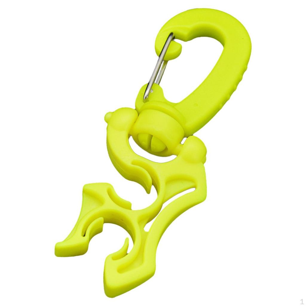 Scuba Clips for Men Women Practical Rotatable Quick Release Double Hose Holder with Clip Regulator