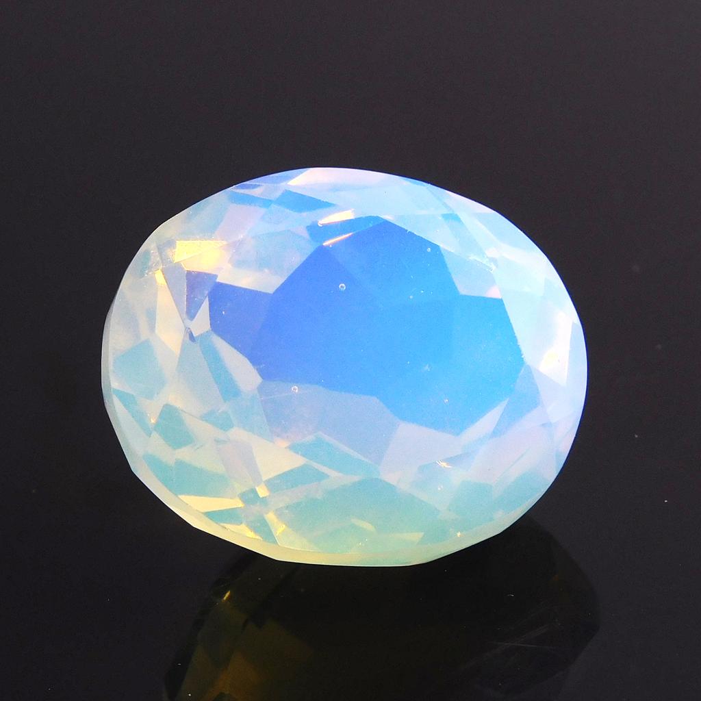 Lab-Created Opal Loose Gemstone 46.35 ct Ethiopian Multi-Color Oval Cut October Birthday Birthstone