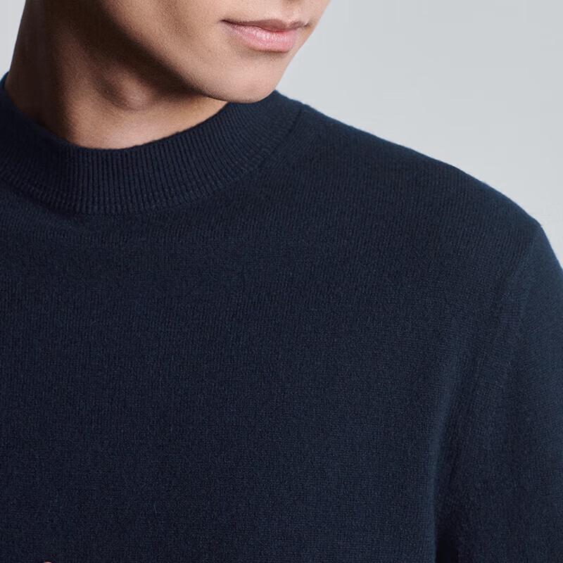 Baoxiniao Men's Semi-High Collar Cashmere Sweater