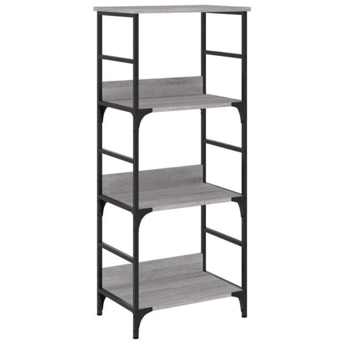 VidaXL Bibliothèque sonoma gris 50x33x117,5 cm bois d'ingénierie 835272