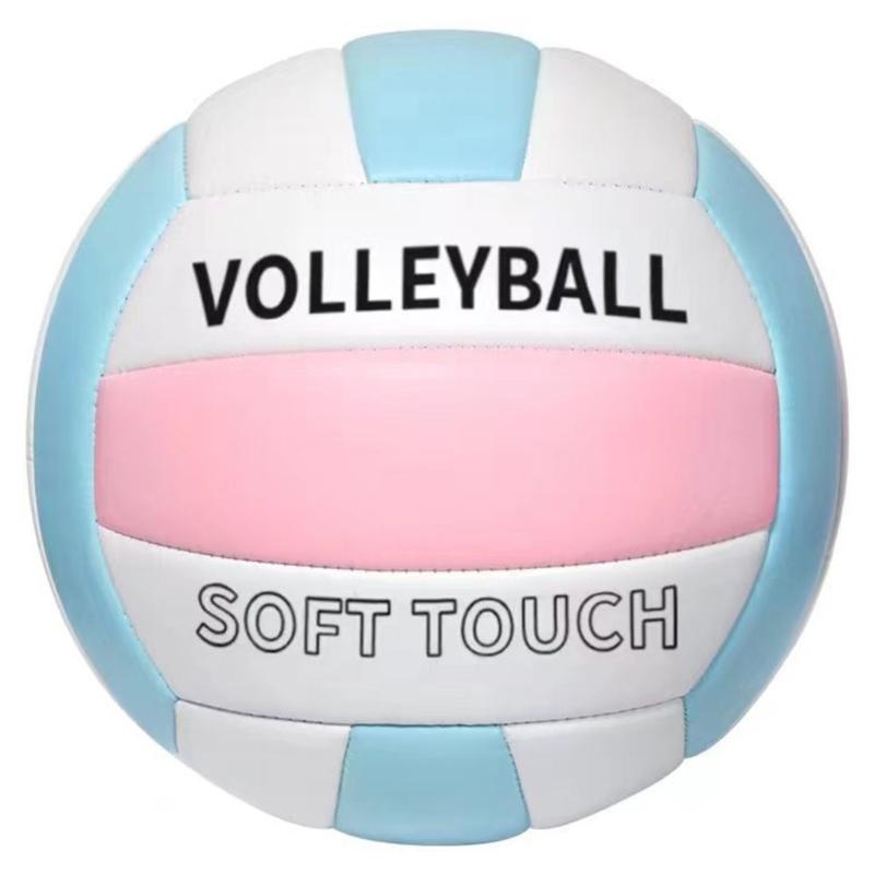 Soft Beach Volleyballs Thickened Official Size 5 Volleyballs Sand Sports PU Ball for Indoor Outdoor Pool, Gym, Training